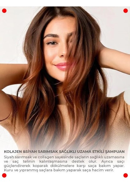 Kolajen Siyah Sarımsaklı Sağlıklı Uzama Şampuanı 1 L fırsatları