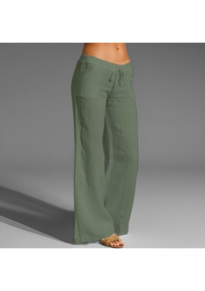 Keten Günlük Yazlık Rahat Kesim Kadın Pantolon fiyatları