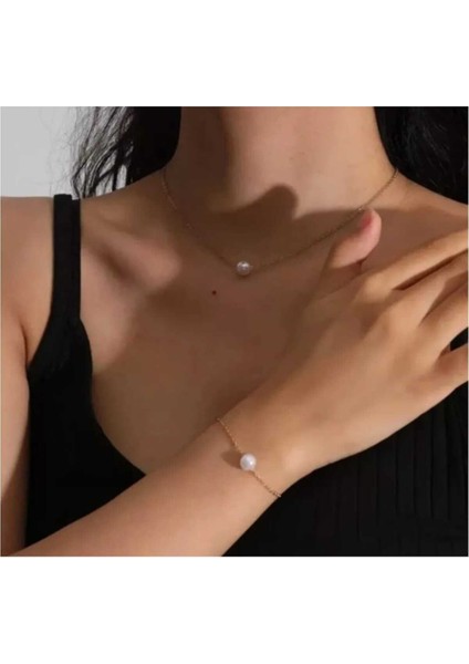 Lak Kaplama Inci Takı Seti fiyatları