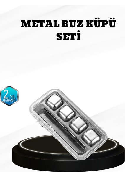 Mtxdpn 304 Paslanmaz Çelik Buz Küpü Seti Sulandırmadan Soğutan Yeniden Kullanılabilir