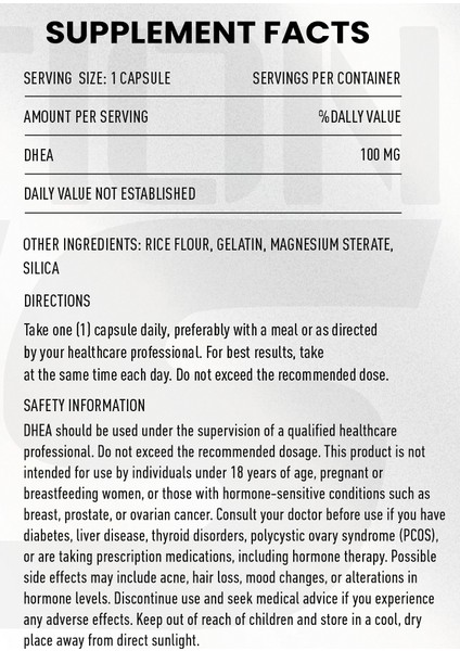 Dhea 100 Mg 60 Kapsül fiyatları