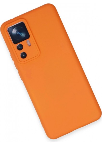 Xiaomi Mi 12T Pro Kılıf Nano Içi Kadife Silikon - Turuncu (K95) modelleri