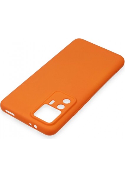 Xiaomi Mi 12T Pro Kılıf Nano Içi Kadife Silikon - Turuncu (K95) fırsatları