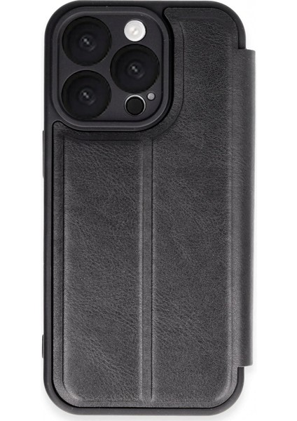 iPhone 16 Pro Kılıf Flip Cover - Siyah (K95)