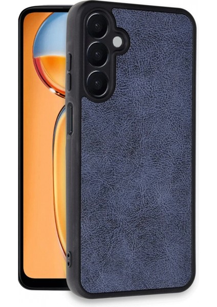 Samsung Galaxy A36 Kılıf Aras Deri Kapak - Lacivert (K95)