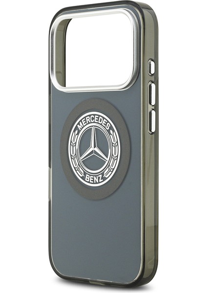 iPhone 17 Pro Kılıf Mercedes Benz Lisanslı M-Safeli Çift Katmanlı Pc Nostaljik Yıldız Kapak Füme