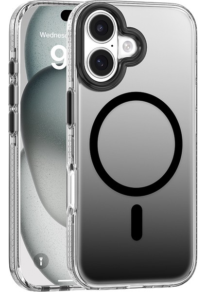 iPhone 17 Uyumlu Kılıf M-Safeli Sararmaya Karşı Dayanıklı Mutural Icesense Serisi Kapak Siyah