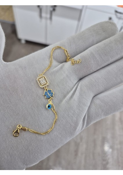 925 Ayar Papatya Silver Baget Taşlı Harf Bileklik.nazar Bileklik.rose.gold.rodaj modelleri