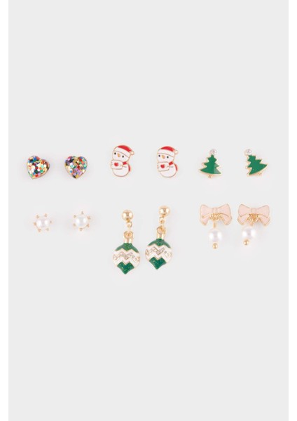 Yılbaşı Temalı Kadın 6lı KÜPE F7412AXNS