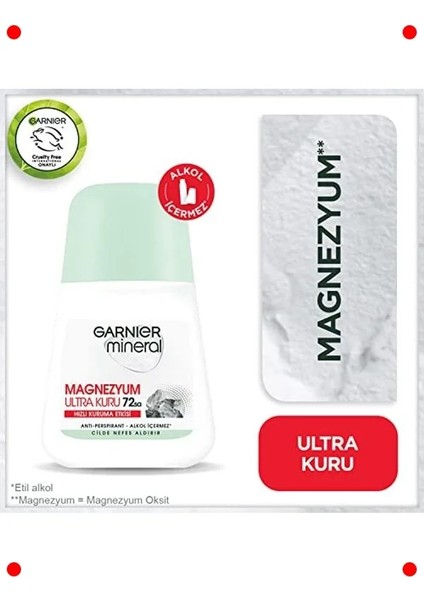 Ultra Kuru Mineral Roll-On Deodorant | Uzun Süreli Koruma fiyatları
