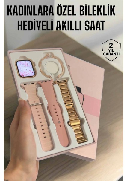 Akıllı Saat Adımsayar, Nabız Takibi ve Gps Destekli Kadınlara Özel