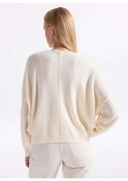 Kayık Yaka Standart Pudra Kazak Kadın DAM225H25PANACOCH indirimleri