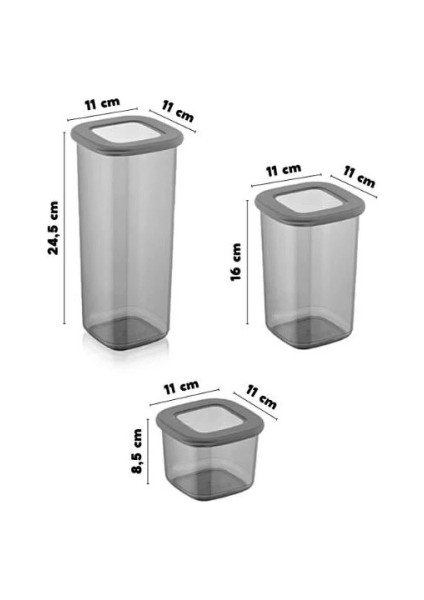 3 Boy Erzak Saklama Kabı fiyatları