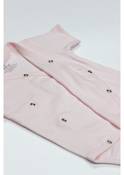 Organik Natural Basic Style Kruvaze Yarım Kol Body BS17101 Pembe fırsatları