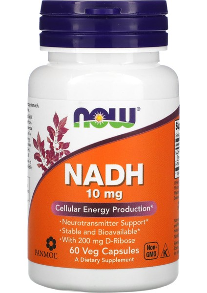 Nadh 10 Mg 60 Vegan Kapsül | Hücresel Enerji & Nörotransmitter Desteği