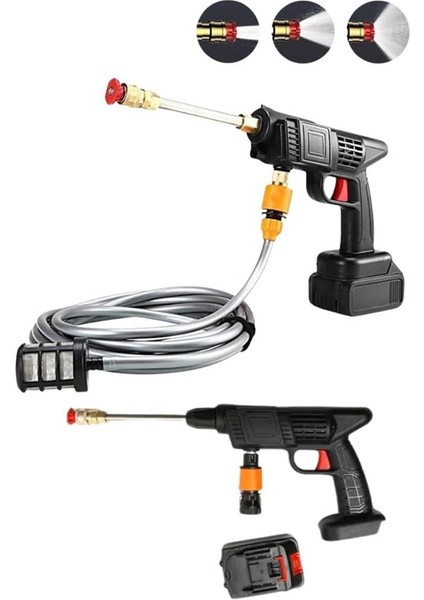 Akülü Oto Araç Yıkama Yüksek Basınçlı Araba Yıkama Makinesi Şarjlı - M825K535-R56825