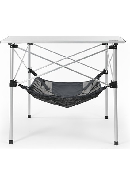 Masa Altı Saklama Filesi, Kamp Piknik Outdoor Için Masa Altı Düzenleyici File Çantalı M-45X45 Cm-Gri