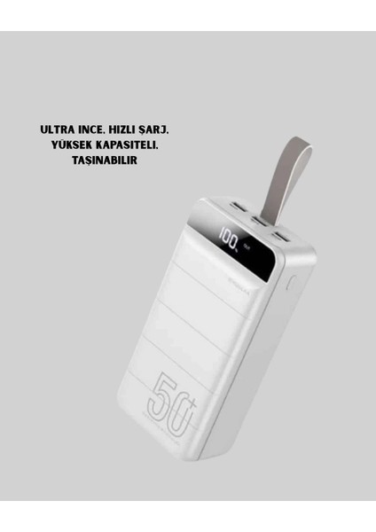Buğz Çoklu Cihaz Uyumlu LED Ekranlı 50000 Mah Powerbank fırsatları