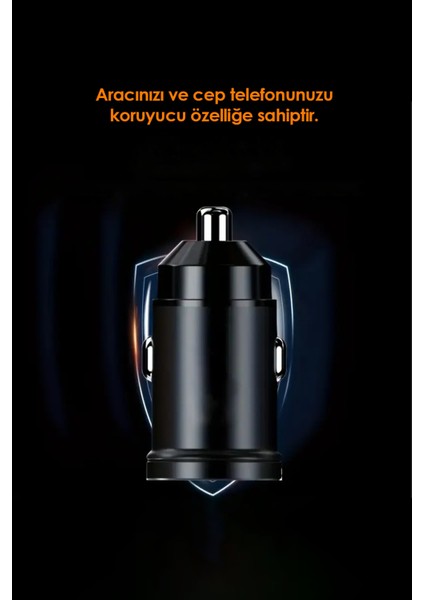 Tüm Araçlara Uyumlu Araba Seyehat Çakmaklık Şarj Cihazı Çift USB Araç Içi Şarz Soketi Cn