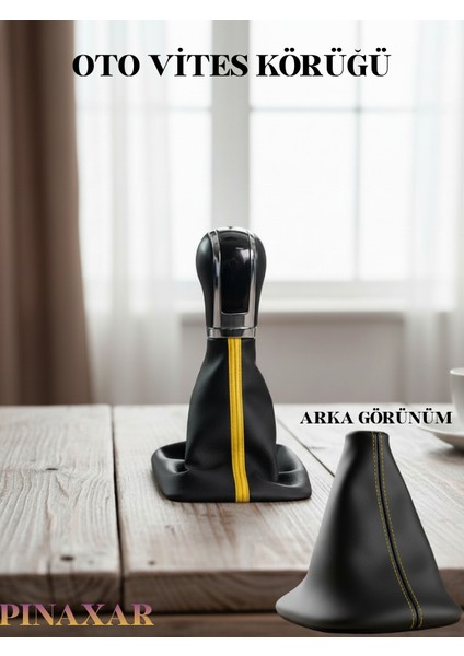 Hyundai I10 Siyah Deri Prime Tasarım Sarı Şerit Spor Dikiş Vites Körüğü fiyatları