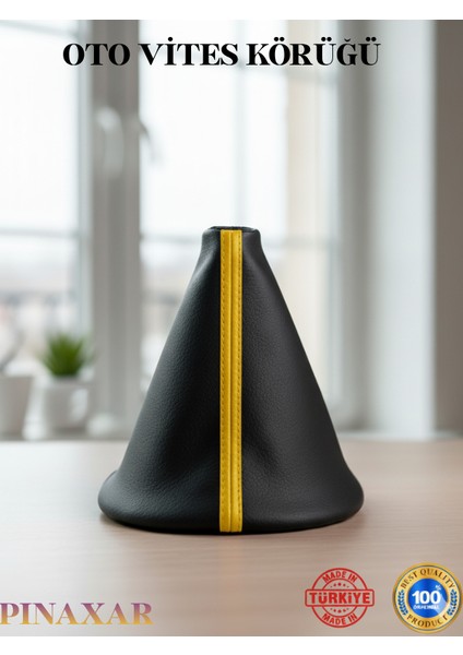 Hyundai I10 Siyah Deri Prime Tasarım Sarı Şerit Spor Dikiş Vites Körüğü modelleri