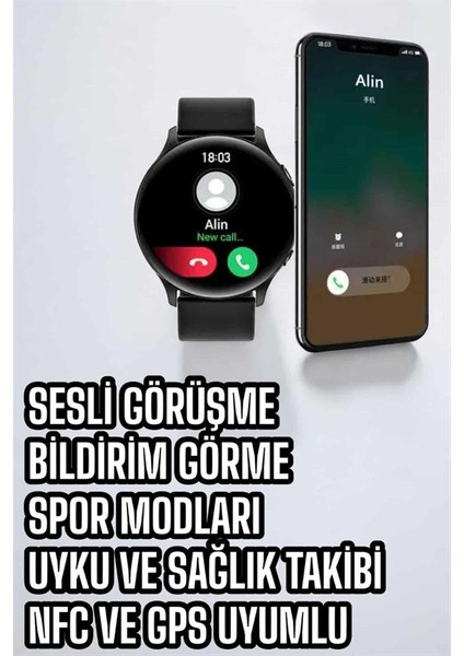 Akıllı Saat Çok Fonksiyonlu Sesli Görüşme Nfc Uyumlu Amoled Ekran - M932K281-R69932 fırsatları