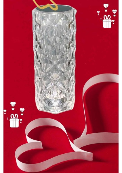 Sevgililer Günü Için Hediye Kristal Lamba Sevgiliye Hediye USB Şarjlı Gece Lam - M507K582-R70 fiyatları