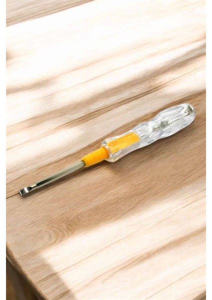 Çift Taraflı Elektrik Kontrol Kalemi Şeffaf Tornavida - M909K778-R78909 fırsatları