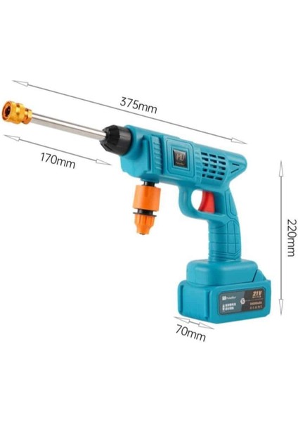 Şarjlı ve Yüksek Basınçlı Oto Yıkama Makinesi ve Sulama Tabancası Bahçe Yı - M918K109-R98 modelleri