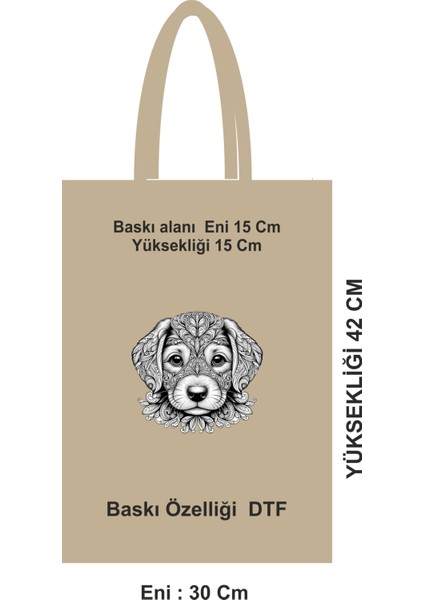 Geri Dönüştürülebilir Saplı Pazar Çantası Bez Poşet