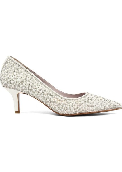 Kadın Sedef Taşlı İnce Topuklu Stiletto
