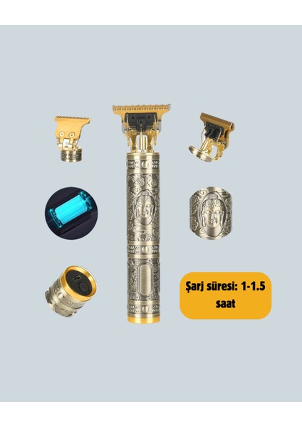 Şarjlı Titanyum Bıçaklı Saç ve Sakal Kesme Makinesi - M062K300-R73062 modelleri