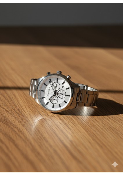 Erkek Kol Saati Gümüş Renk, Gümüş Kadran - Şık Metal Kordon, 2 Yıl Garantili fiyatları