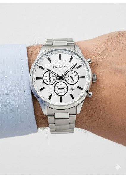 Erkek Kol Saati Gümüş Renk, Gümüş Kadran - Şık Metal Kordon, 2 Yıl Garantili modelleri