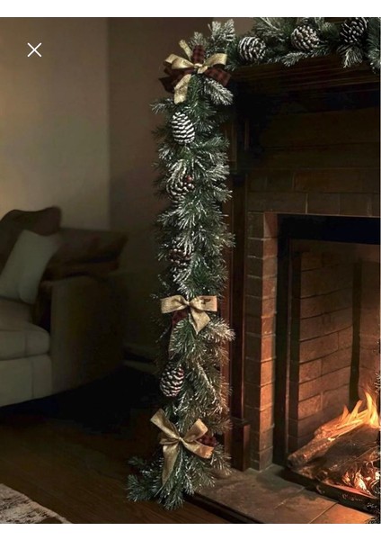 Hazır Süslenmiş Yılbaşı Çam 230 cm Garland 300 Dallı modelleri