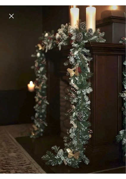 Hazır Süslenmiş Yılbaşı Çam 230 cm Garland 300 Dallı indirimleri