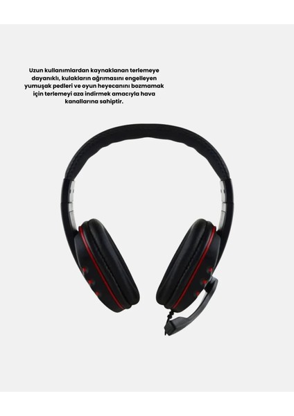 Rahat ve Dayanıklı Mikrofonlu Oyun Kulaklığı – Stereo Ses, Ayarlanabilir Kafa Bandı indirimleri