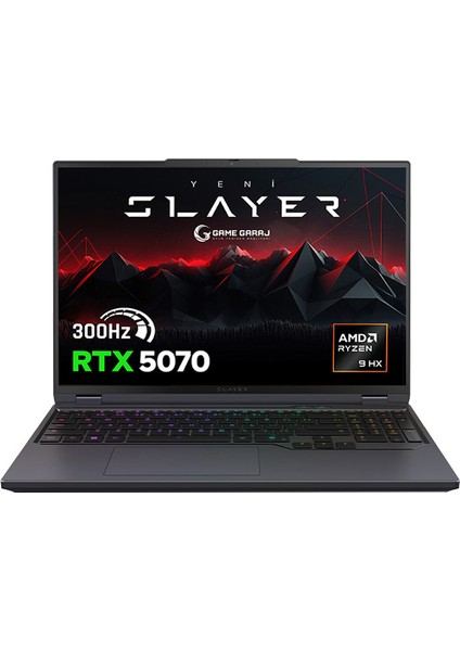 Slayer R9T-5070 C7 Amd Ryzen 9 8945HX 16GB Ram 1tb SSD RTX5070 16" 300Hz Qhd+ Freedos Gaming Laptop fiyatları