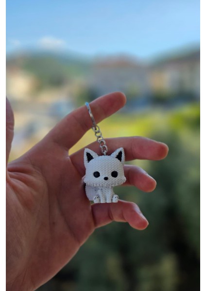 Örgü Desenli Yeşil Triceratops Anahtarlık – Sert ve Ağır Plastik Figür | Dekoratif Aksesuar fiyatları