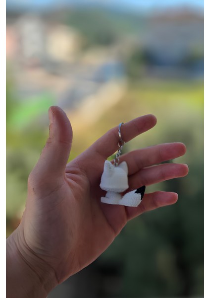 Örgü Desenli Yeşil Triceratops Anahtarlık – Sert ve Ağır Plastik Figür | Dekoratif Aksesuar fırsatları