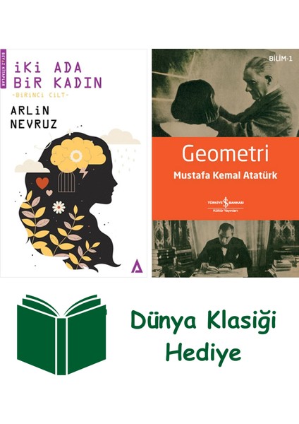 Iki Ada Bir Kadın - Birinci Cilt + Geometri + Dünya Klasiği Hediye
