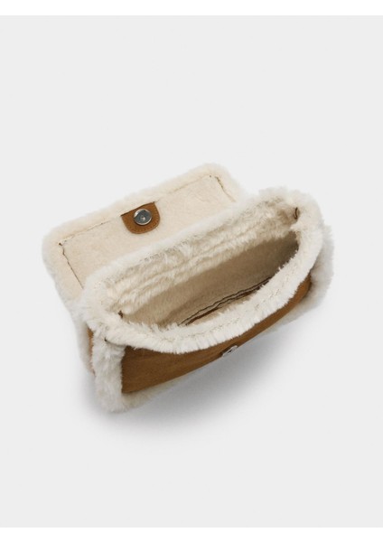 Kürk Efektli Kenarlı Omuz Çantası indirimleri