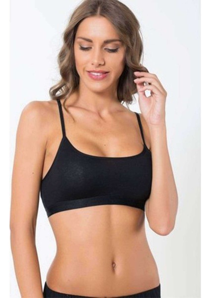 Elite Life Kadın İnce Askılı Dikişsiz Siyah Büstiyer 851 fırsatları