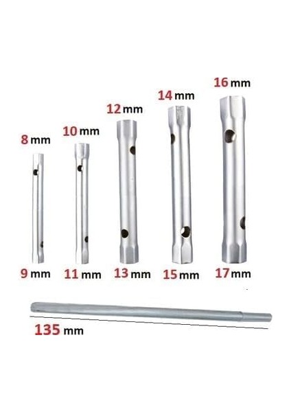 6 Parça Kovan Anahtarı Seti – Torklu Buji Sökme Takma Takımı – 8-9/10-11/12-13/14-15/16-17 mm – Cırcır Uyumlu Kovan Lokma Anahtar Takımı – El Aletleri Için Dayanıklı Metal fiyatları