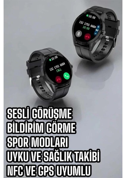 Akıllı Saat Sesli Görüşme Bluetooth Bağlantılı 3 Kordonlu fırsatları