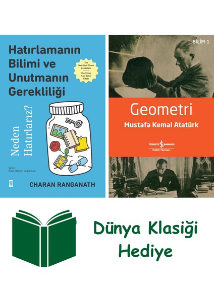 Hatırlamanın Bilimi ve Unutmanın Gerekliliği + Geometri + Dünya Klasiği Hediye