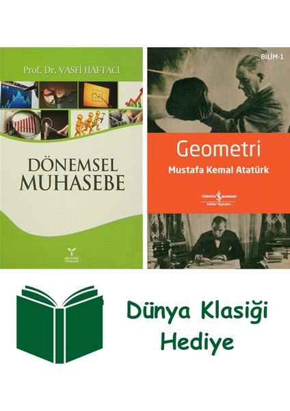 Dönemsel Muhasebe + Geometri + Dünya Klasiği Hediye