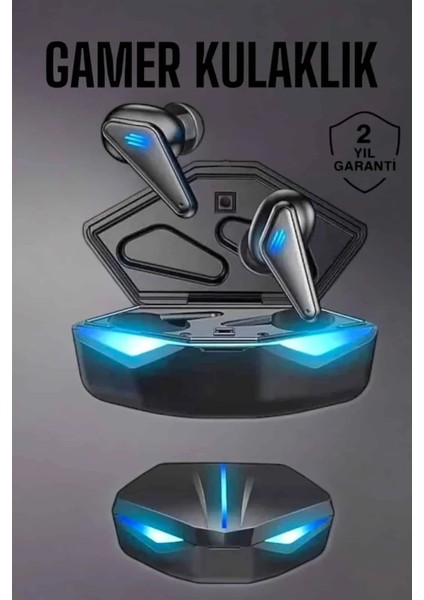 Bluetooth Oyuncu Kulaklığı LED Işıklı Kablosuz Anc Özelliği