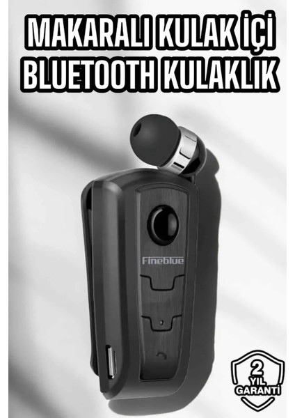 Makaralı Bluetooth Kulaklık Kulak Içi Android Ios Uyumlu Titreşimli