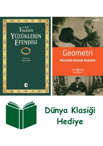 Yüzüklerin Efendisi + Geometri + Dünya Klasiği Hediye